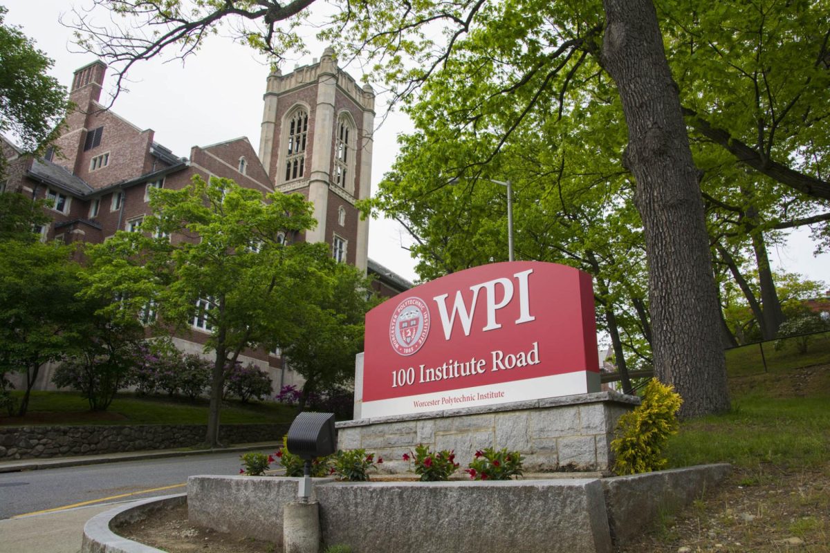 The main entrance to Worcester Polytechnic Institute (WPI), Worcester, MA. Photo courtesy of WPI.