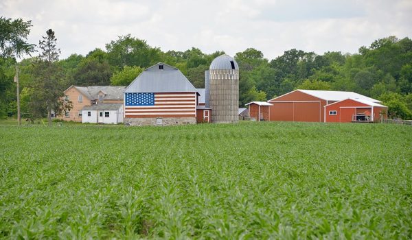 American farm, along St. John's Road, Collegeville, MN. Photo courtesy of Keith Ewing via Flickr, licensed for use under Creative Commons.

