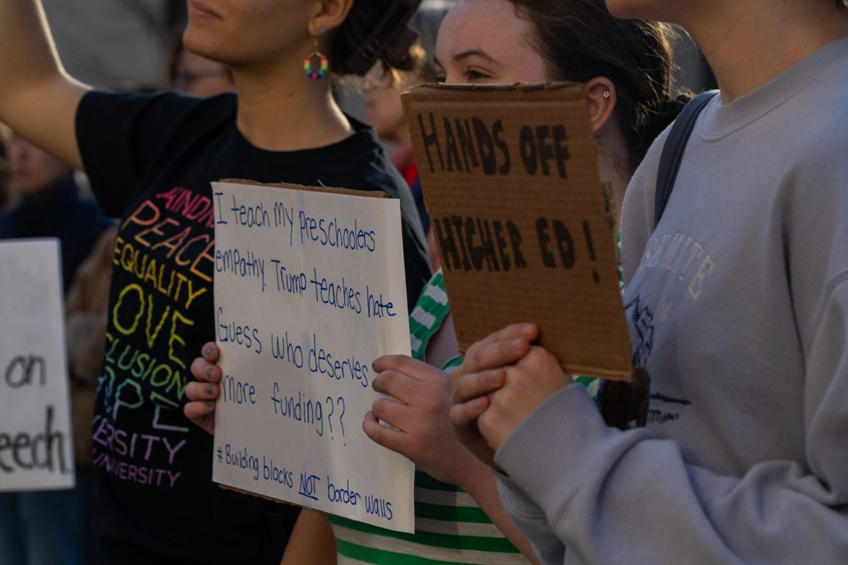 Let’s Rally: In support of Academic Freedom, held at Clark and City Hall